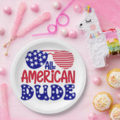 Alle amerikanischen Typ Pappteller (Party)