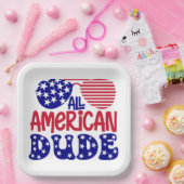 Alle amerikanischen Typ Pappteller (Party)