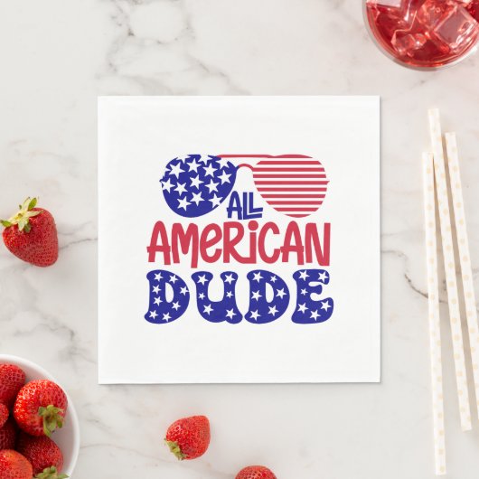 Alle amerikanischen Typ Serviette (Beispiel)