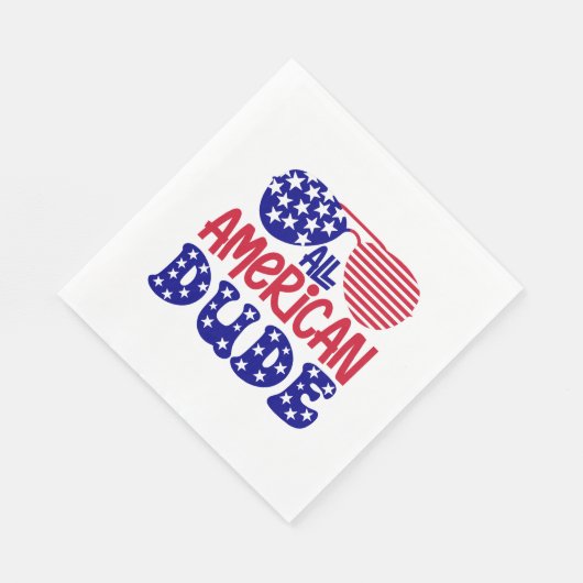 Alle amerikanischen Typ Serviette (Ecke)