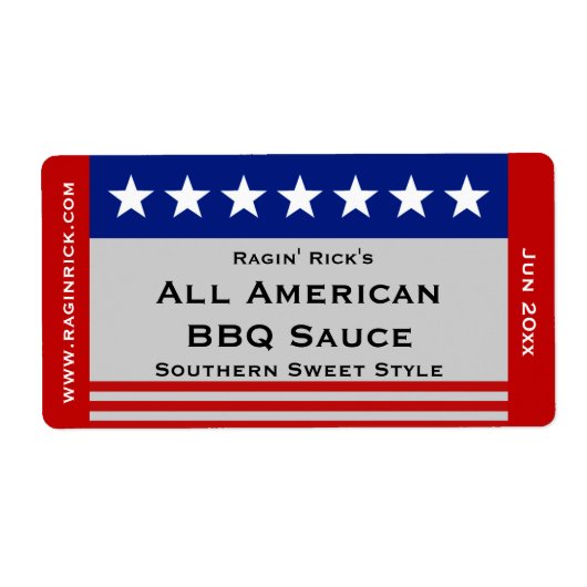 Alle amerikanischen US Flagge - Lebensmittelbehält (Vorne)