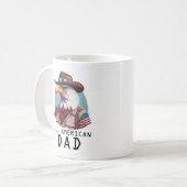 Alle amerikanischen Vater 4. Juli Bald Eagle USA F Kaffeetasse (Vorderseite Links)