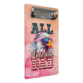 Alle amerikanischen Vater 4. Juli Bald Eagle USA F Mini Klemmbrett (Schrägansicht)