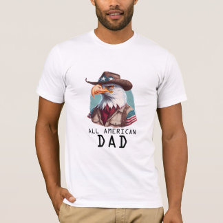 Alle amerikanischen Vater 4. Juli Bald Eagle USA F T-Shirt