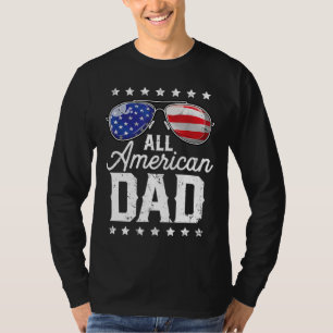 Alle amerikanischen Vater 4. Juli Vatertag Männer  T-Shirt