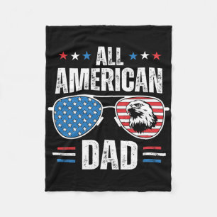 Alle amerikanischen Vater 4. Juli Vatertag Sungles Fleecedecke