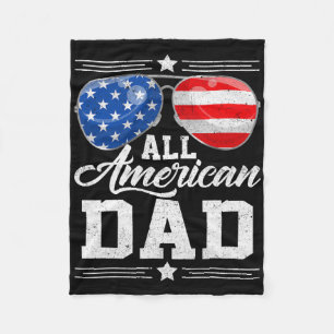 Alle amerikanischen Vater 4. Juli Vatertag Sungles Fleecedecke