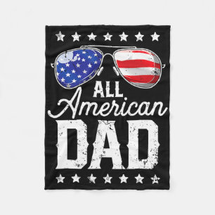 Alle amerikanischen Vater 4. Juli Vatertag Sungles Fleecedecke