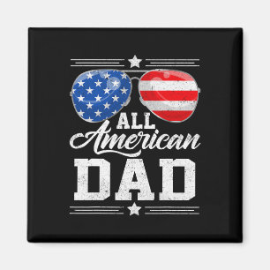 Alle amerikanischen Vater 4. Juli Vatertag Sungles Magnet