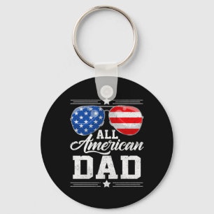 Alle amerikanischen Vater 4. Juli Vatertag Sungles Schlüsselanhänger