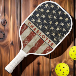 Alle amerikanischen Vintagen Namen Pickleball Schläger