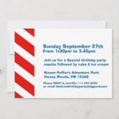 Alle an Bord befindlichen Jungen trainieren Geburt Einladung (Rückseite)