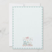 Alle an Bord der Baby Train Baby Dusche (Rückseite)