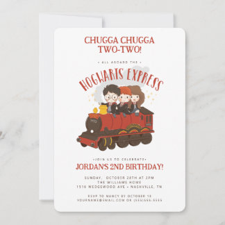 Alle an Bord der Hogwarts Express 2. Geburtstag Einladung