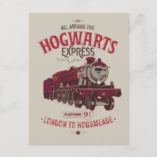 Alle an Bord der Hogwarts Express Einladungspostkarte