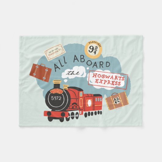 Alle an Bord der Hogwarts Express Fleecedecke (Vorderseite (Horizontal))