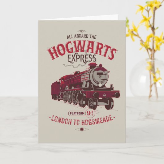 Alle an Bord der Hogwarts Express Karte (Gelbe Blume)