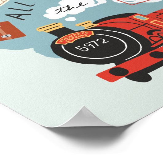 Alle an Bord der Hogwarts Express Poster (Ecke)