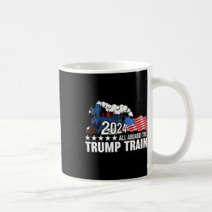 Alle an Bord der Trump-Bahn Kaffeetasse