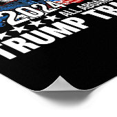 Alle an Bord der Trump-Bahn Poster (Ecke)