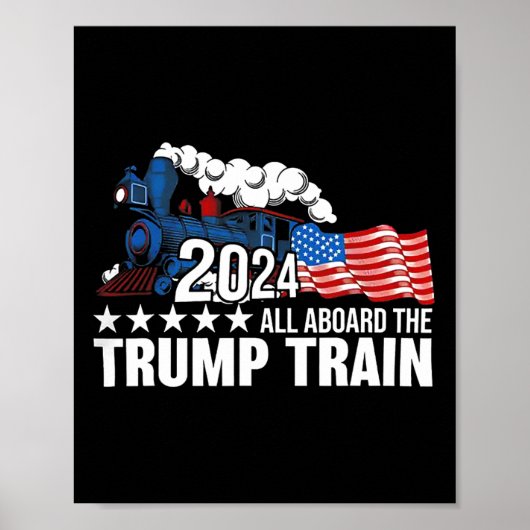 Alle an Bord der Trump-Bahn Poster (Vorne)
