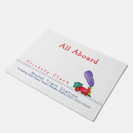 Alle an Bord der vorbildlichen Bahnstation Fußmatte