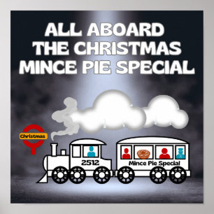 Alle an Bord der Weihnachtsminzkuchen Special Poster