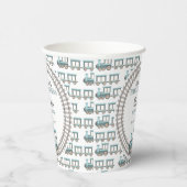 Alle an Bord des Baby Express Train Boy Baby Showe Pappbecher (Rechts)