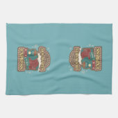 Alle an Bord des HOGWARTS™ Express Weihnachtskochs Geschirrtuch (Horizontal)