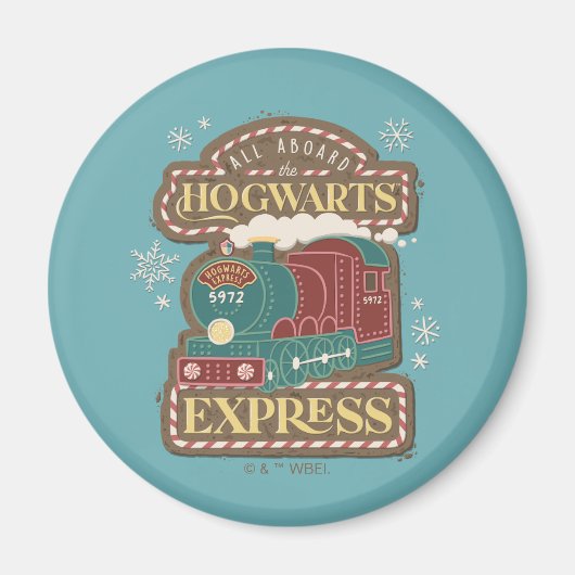 Alle an Bord des HOGWARTS™ Express Weihnachtskochs Magnet (Vorne)