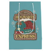 Alle an Bord des HOGWARTS™ Express Weihnachtskochs Mittlere Geschenktüte (Rückseite)