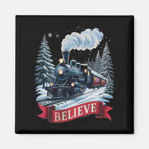 Alle an Bord Polar Express Weihnachten Nordpol Xma Magnet