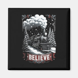 Alle an Bord Polar Express Weihnachten Nordpol Xma Magnet