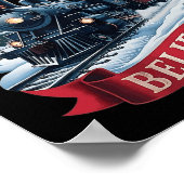 Alle an Bord Polar Express Weihnachten Nordpol Xma Poster (Ecke)