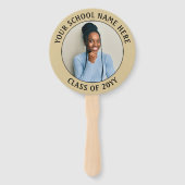 Alle Angebote 2 Foto Schwarz-Gold-Abschluss Fächer (Rückseite)