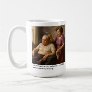 Alle Arbeit und kein Spiel macht Jack zu einem lan Kaffeetasse