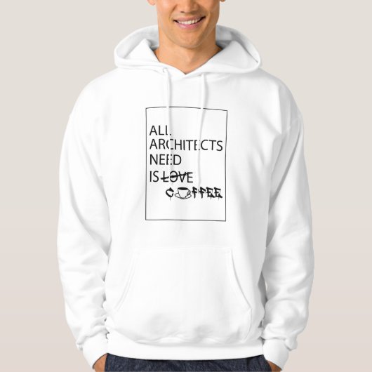 ALLE ARCHITEKTE BENÖTIGEN HOODIE (Vorderseite)