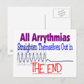 Alle Arrhythmien richten sich nach dem Ende Postkarte (Vorne/Hinten)