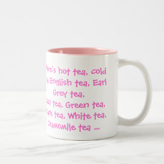 Alle Arten Tee Zweifarbige Tasse