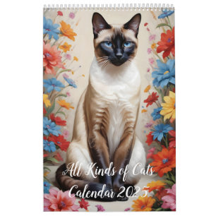 Alle Arten von Katzen Kalender