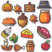 Alle Arten von Lebensmitteln Aufkleber (Vorderseite)