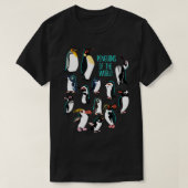 Alle Arten von Pinguinen der Welt I Pinguin P T-Shirt (Design vorne)