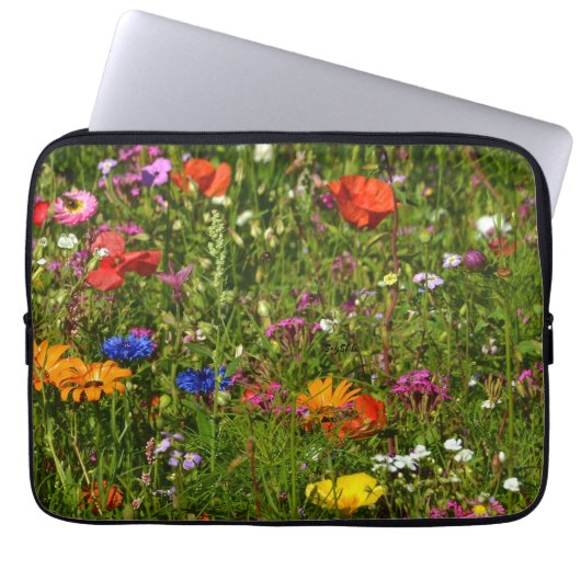 alle Arten von schönen Blume Laptopschutzhülle (Vorderseite)