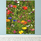 alle Arten von schönen Blume Leinwanddruck (Insitu (Holzboden))