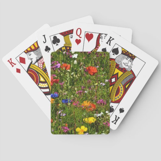 alle Arten von schönen Blume Spielkarten (Rückseite)