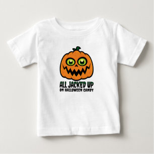 Alle auf Halloween Candy Jack-O' Lantern eingeklem Baby T-shirt