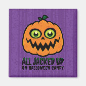 Alle auf Halloween Candy Jack-O' Lantern eingeklem Magnet (Vorne)