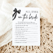 Alle Augen auf dem Bride-Brautparty-Spiel Einladung