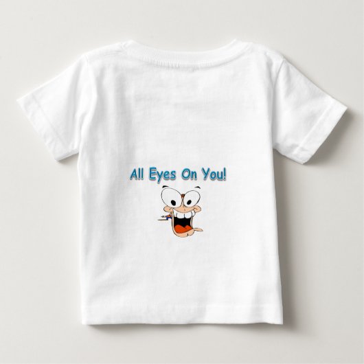 alle Augen auf dich Säugling Shirt (Rückseite)