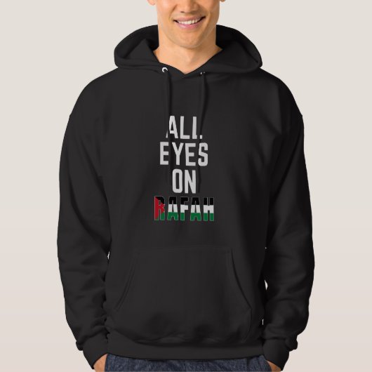 Alle Augen auf Rafah Palästina Hoodie (Vorderseite)